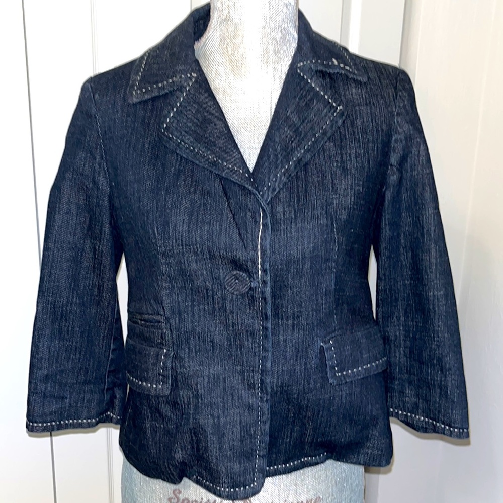Talbots Jean Jacket Size 4P